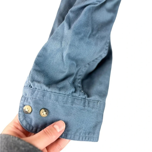 Wrangler • Blue Long Sleeve Classic Woven Shirt - Picture 6 of 6